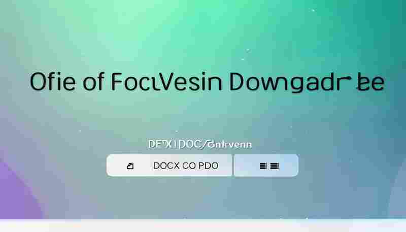 办公文档版本降级器（DOCX转DOC兼容格式）