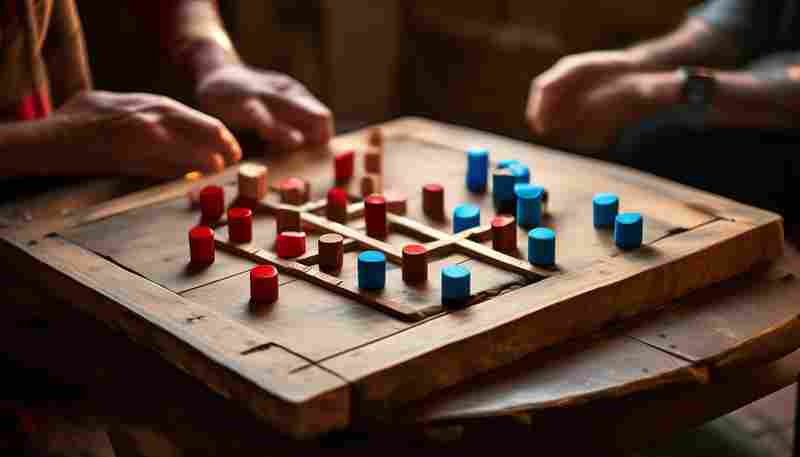 简易井字棋游戏（命令行版双人对战）