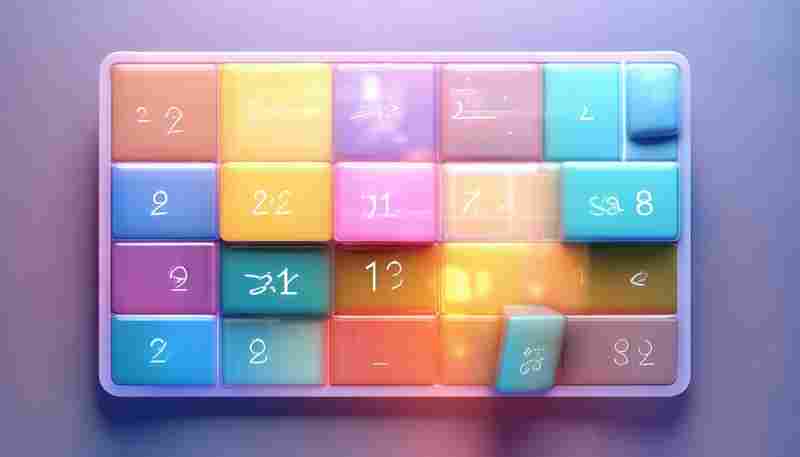 简易2048数字拼图游戏（滑动合并逻辑）